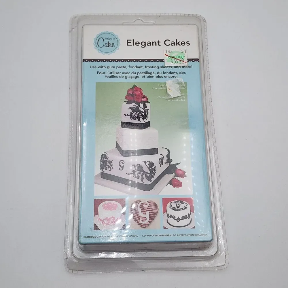 Cricut Cake Cartridge ELEGANT CAKES NEW‎